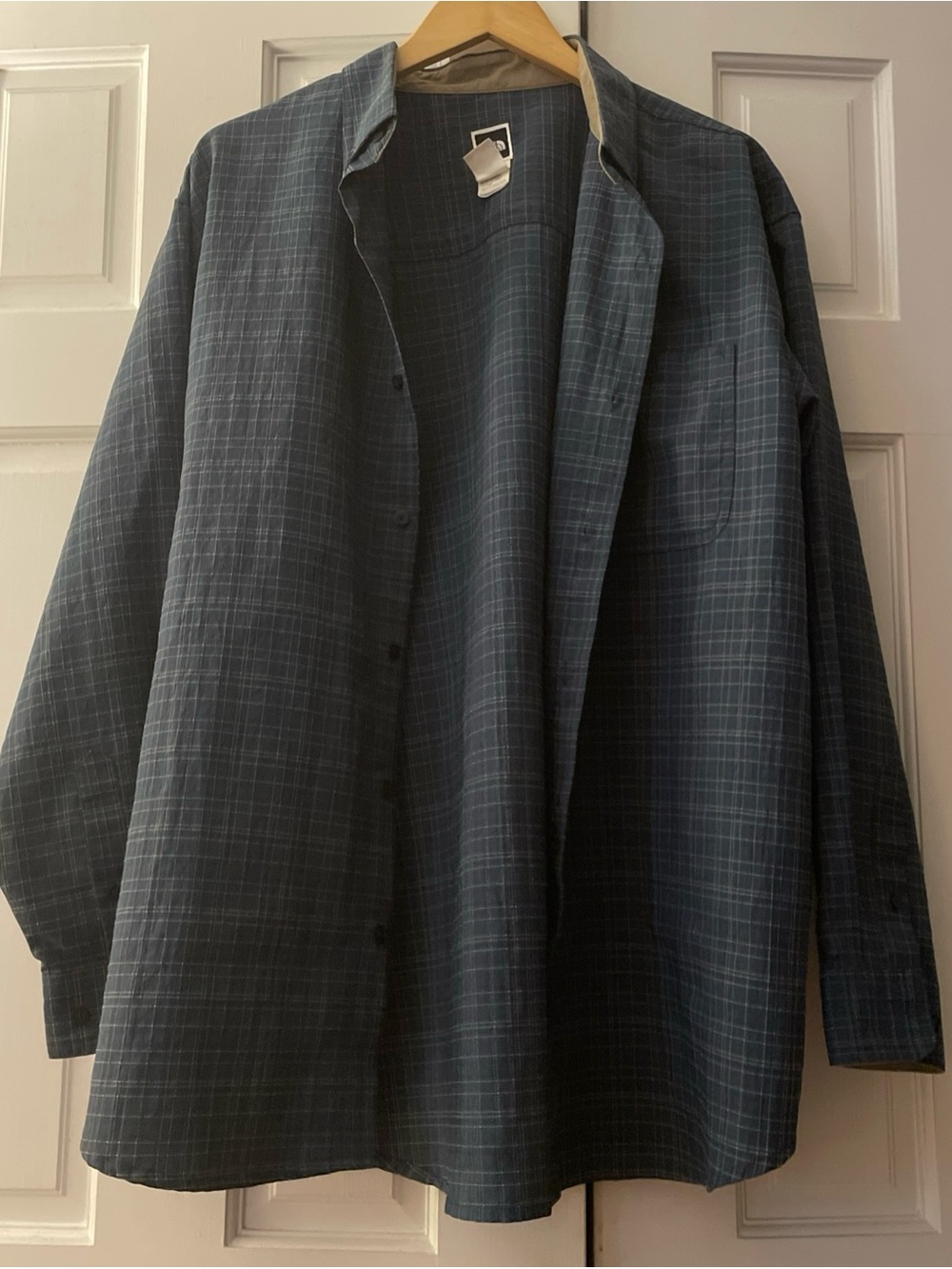 The North Face Men's Long Sleeve Technical Plaid‎ Button Down Shirt Size L